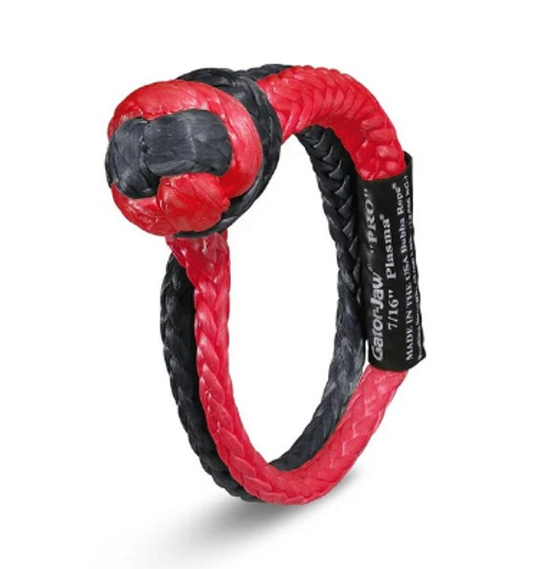 Bubba Rope 176745PRORB Gator Jaw 7/16" Pro Soft Shackle in Red