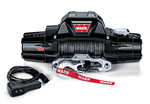 WARN 89611 ZEON 10-S Winch with 100' Spydura Synthetic Rope and Hawse Fairlead