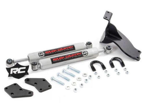 Rough Country 8749430 N3 Dual Steering Stabilizer for Ram 2500 2.5"+ Lift 2014+