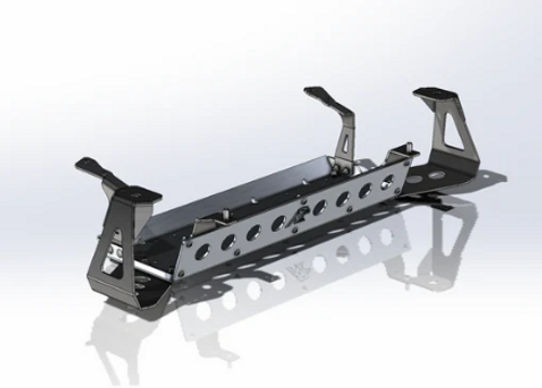 Next Venture Motorsports Aluminum Rear Exhaust Skid Plate for 4 Door Jeep Wrangler JL 392 2020+