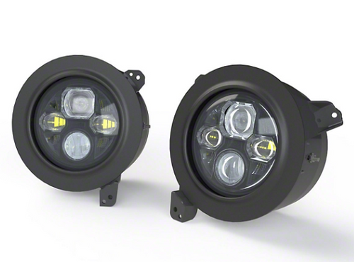 Morimoto LF518 Sealed7 LED Headlights | Black Housing for Jeep Wrangler JL 2018+