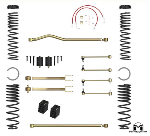 MetalCloak A3130 2.5" True Dual Rate Lift Kit No Shocks for Jeep Gladiator JT 2020+