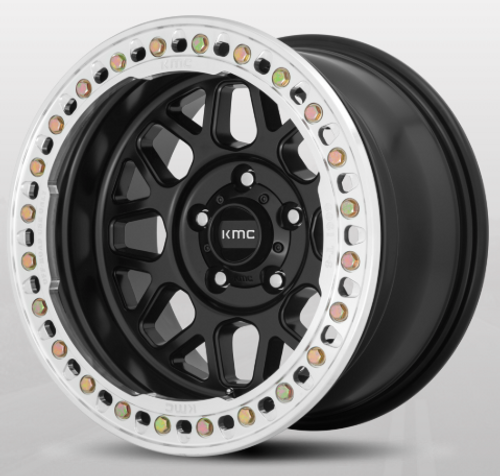 KMC Wheels KM23579050738N Grenade Crawl Beadlock in Satin Black 17x9