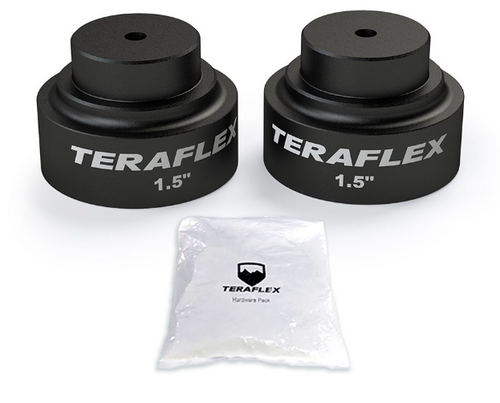 TeraFlex 1969300 1.5" Rear Upper Bump Stop Strike Pad Extension Kit for Jeep Gladiator JT 2020+