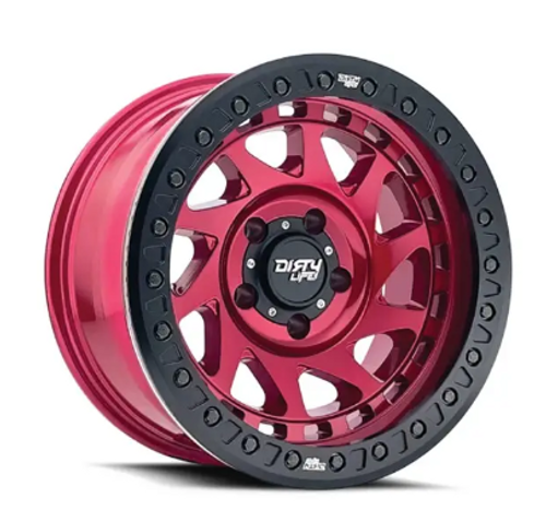 Dirty Life 9313-7973R12 9313 Enigma Race Beadlock 17x9 5x5 -38mm in Candy Red