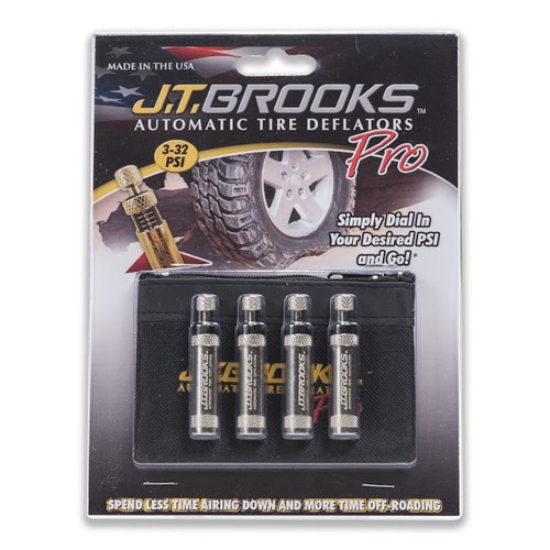 J.T. Brooks ATDP4 Pro Series Auto Tire Deflators 4pk