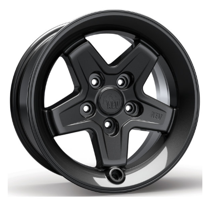 AEV 20402023AA Pintler Wheel in Onyx- 17x8.5 for Jeep JK 2007-2018