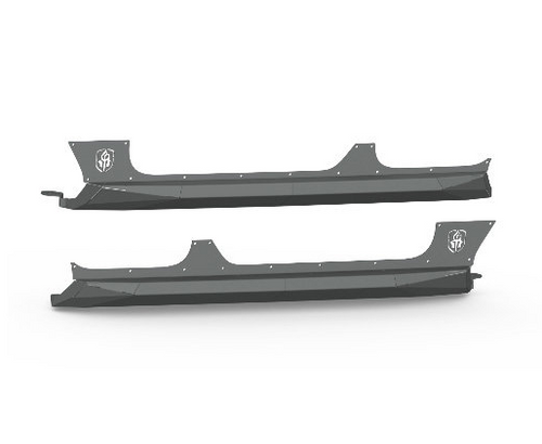 Road Armor 518ARG4B Stealth Rocker Panels for Jeep JL 4 Door 2018+