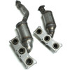 2008-2010 BMW 528i 3.0L Manifold Catalytic Converter 2 PIECES PAIR 50357-50358-1