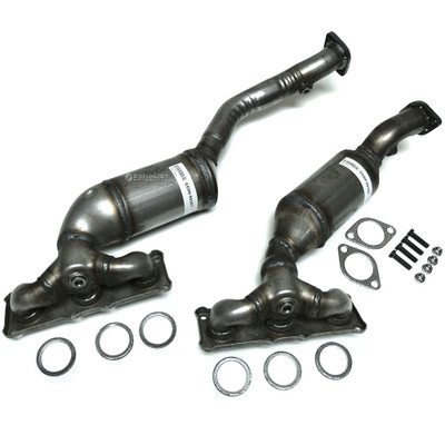 2009-2010 BMW 528i Xdrive 3.0L Manifold Catalytic Converter 2 PIECES PAIR 50357-50358-2