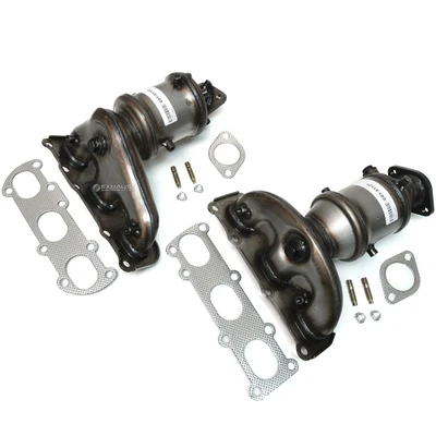 2013-2018 HYUNDAI Santa Fe 3.3L Both Front Manifold Catalytic Converters 2 PIECES 51121-51122-3