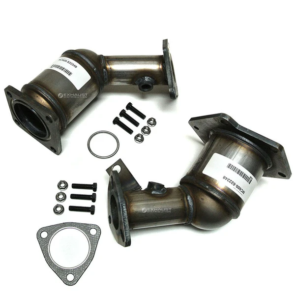 2013 INFINITI JX35 3.5L Front Manifold Catalytic Converter 2 PIECES PAIR 522248-522249-6