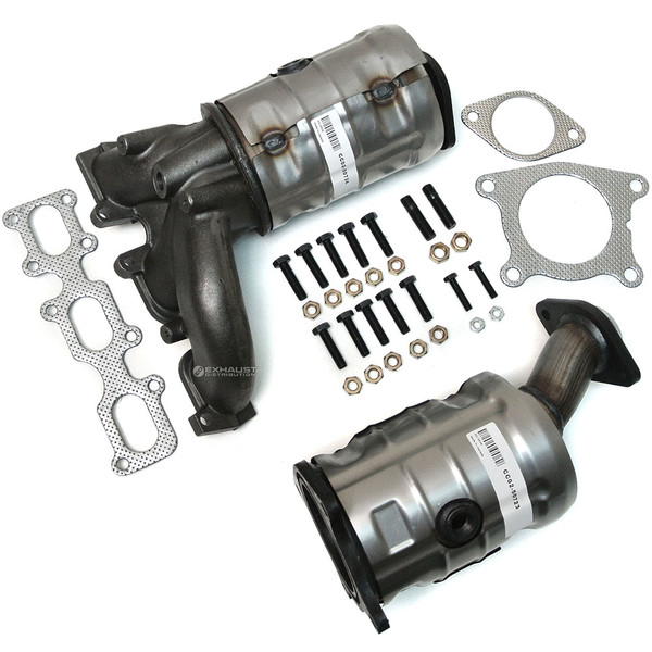 2011-2012 FORD Explorer 3.5L Both Front Catalytic Converter OEM Grade 2 PIECES 50723-50724-3