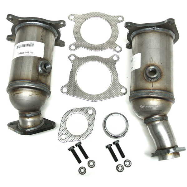 2009-2010 LINCOLN MKS 3.7L Front & Rear Manifold Catalytic Converter 507501-507502-55