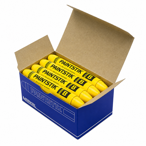 Markal® 80221 Paintstik® Original B Solid Paint Marker – Yellow (Box of 12)