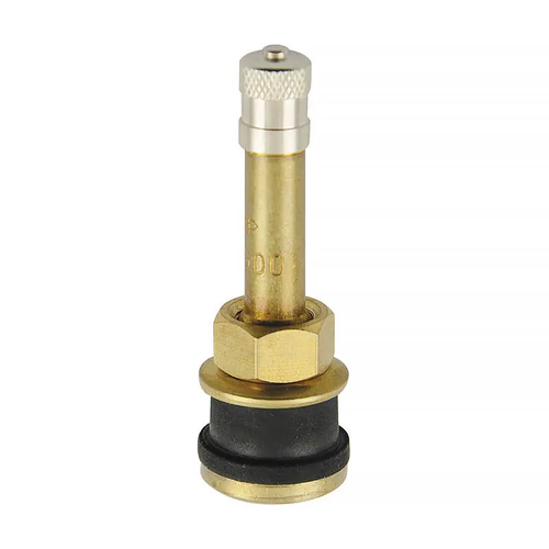 TR500 Clamp-In Metal Truck Valve Stem – 90° Bent – 2.50 in. – 0.625 in. Rim Hole