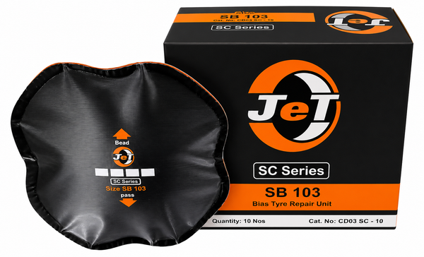 JET SB103 Bias Ply Repair Unit – 4-1/8 in. (105 mm) – Box of 15
