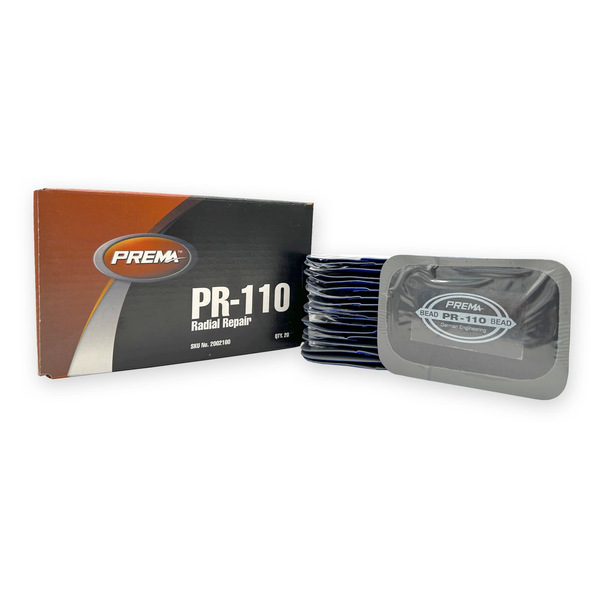 PREMA PR-110 Radial Tire Repair Patch – 3-1/4" × 2-1/4" (20 ct. Box)