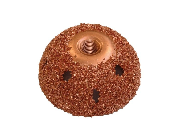 2" Vented Contour Cup Rasp w/ Nut – 36 or 60 Grit, 3/8" AH