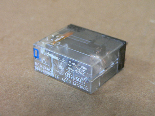 Weidmuller RCI424AC4 24VDC Relay 8 pin 8A 8870180000