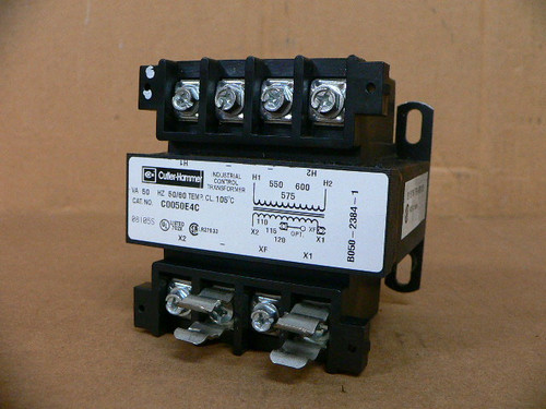 Cutler Hammer C0050E4C 50VA TYPE MTE Control Transformer