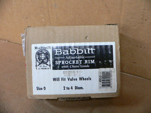 Babbitt ARG-0 Adjustable Sprocket Rim with Chain Guide Size 0