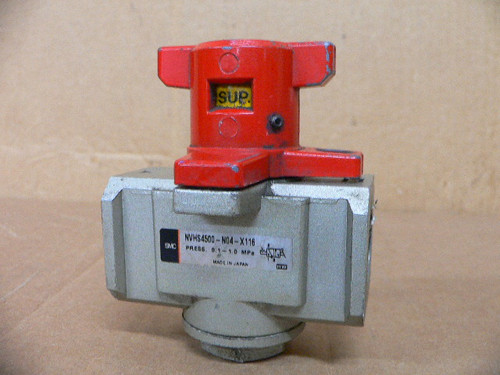 SMC NVHS4500-N04-X116 Pneumatic Safety Lockout / Relief Valve