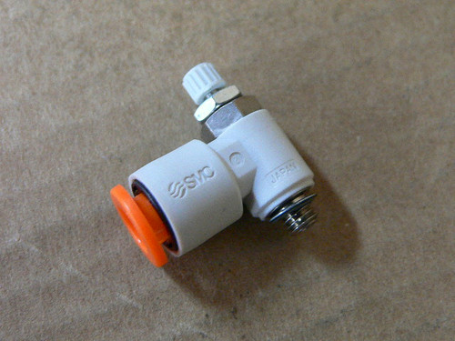 SMC AS1201F-M5-07 Speed Controller, 1/4" Tube Size (LOT OF 4)