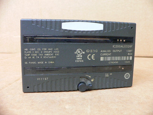 GE Fanuc IC200ALG326F Servo Amplifier Analog Output Module