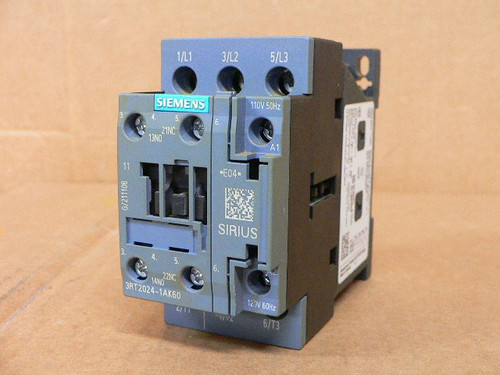Siemens 3RT2024-1AK60 Contactor 110/120V Siemens 3RT2024-1AK60 Contactor 110/120V