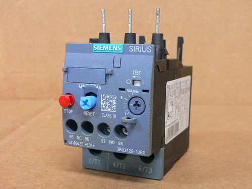 Siemens 3RU2126-1JB0 Thermal Overload Relay 7-10A Siemens 3RU2126-1JB0 Thermal Overload Relay 7-10A