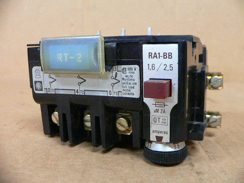 Telemecanique RA1-BB Thermal Overload Relay (1.6-2.5A) Telemecanique RA1-BB Thermal Overload Relay (1.6-2.5A)