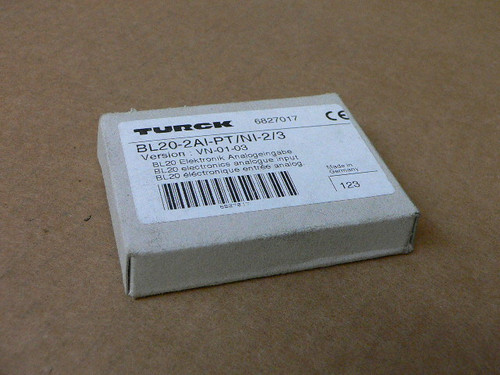 Turck BL20-2AI-PT/NI-2/3 Electronic Analog Input Module Turck BL20-2AI-PT/NI-2/3 Electronic Analog Input Module
