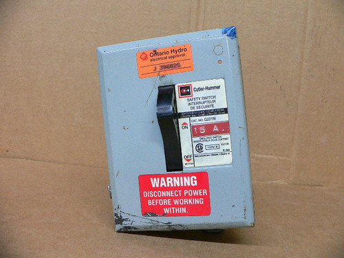Cutler-Hammer G221N Safety Switch Breaker Cutler-Hammer G221N Safety Switch Breaker