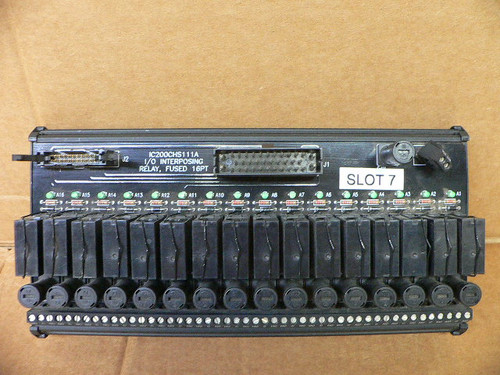 GE Fanuc IC200CHS111A I/O Interposing Relay Module
