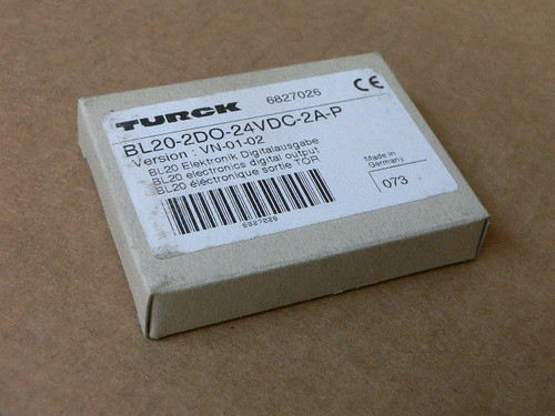 Turck BL20-2DO-24VDC-2A-P Electronic Output Module Turck BL20-2DO-24VDC-2A-P Electronic Output Module
