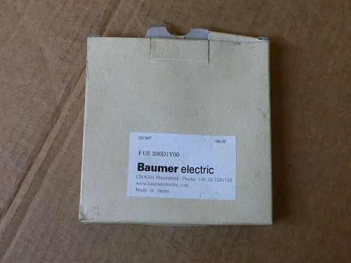 Baumer Electric FUE 200D1Y00 Photoelectric Diffuse Sensor - Fiber Optic