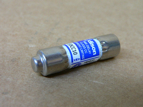 Edison EDCC10 10AMP 600V Time Delay Fuse Edison EDCC10 10AMP 600V Time Delay Fuse