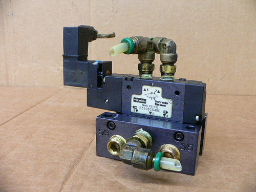 Parker B3 Series B310BC549C Pneumatic Single Solenoid Valve 150 PSI 1/8" NPT