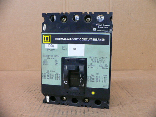 Square D SFAL3100 100A Circuit Breaker