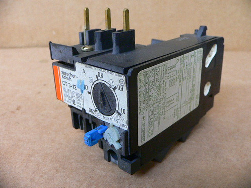 Sprecher + Schuh CT 3-12 Overload Relay (0.62 - 1.0A) Sprecher + Schuh CT 3-12 Overload Relay (0.62 - 1.0A)