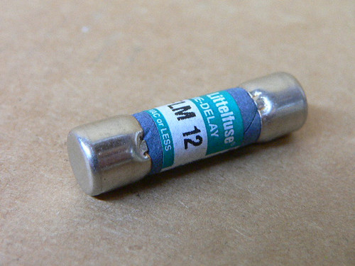 Littelfuse FLM-12 12Amp 250V Cartridge Fuse
