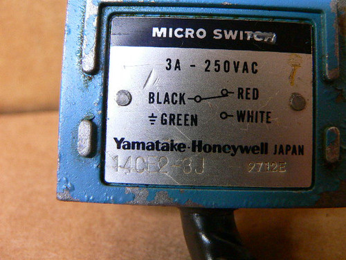 Honeywell 14CE2-3J Microswitch Honeywell 14CE2-3J Microswitch