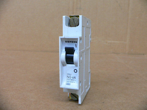 SIEMENS 5SN1 NG 6A CIRCUIT BREAKER 6A SIEMENS 5SN1 NG 6A CIRCUIT BREAKER 6A
