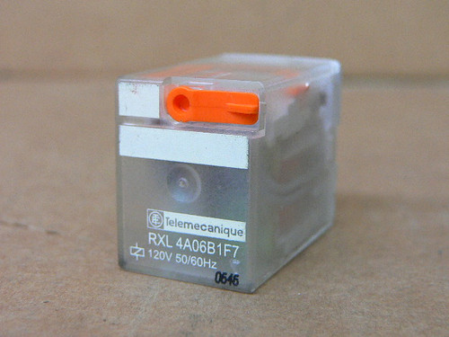 TELEMECANIQUE RXL 4A06B1F7 RELAY 120V TELEMECANIQUE RXL 4A06B1F7 RELAY 120V