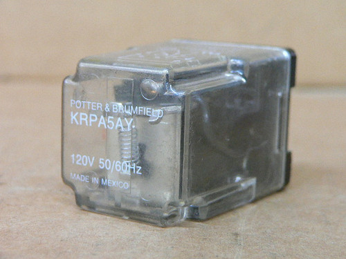 POTTER & BRUMFIELD KRPA5AY RELAY 120V POTTER & BRUMFIELD KRPA5AY RELAY 120V