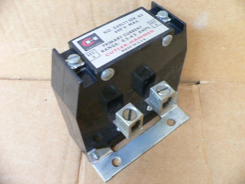 CUTLER HAMMER D60LT1 ADJUSTABLE CURRENT RELAY TRANSFORMER