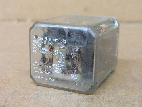 POTTER & BRUMFIELD KUP-14D15-6 RELAY 6VDC POTTER & BRUMFIELD KUP-14D15-6 RELAY 6VDC