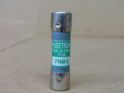 BUSSMANN FNM-8 TIME DELAY FUSE 8A (USED)