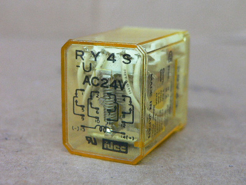 IDEC RY4S-U RELAY 24VAC COIL